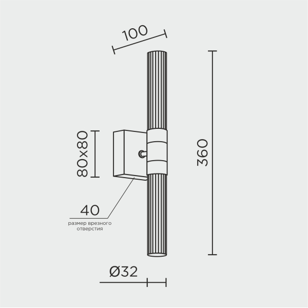 Настенный светильник MODELUX ML.712.02 BS