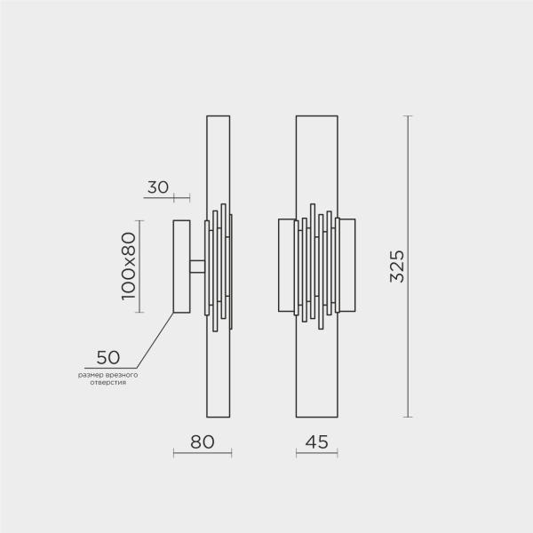 Настенный светильник MODELUX ML.88987.01 GD