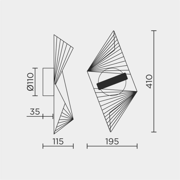 Настенный светильник MODESTYLE MS.8044.360 BK