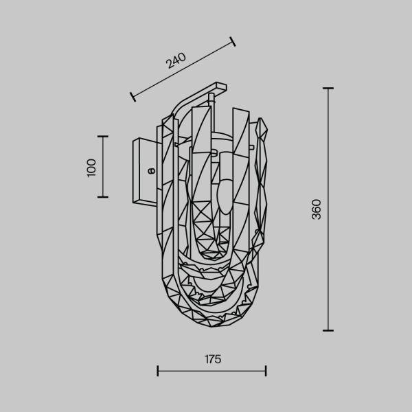 Настенный светильник MODELUX ML.6621.02 CR