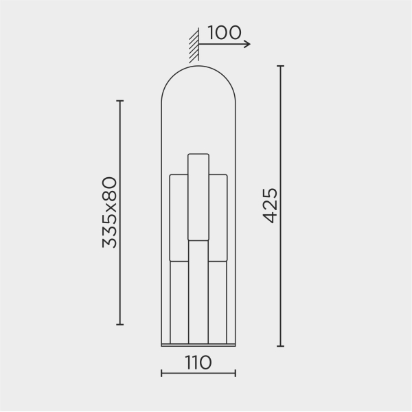 Настенный светильник MODESTYLE MS.1533.430 BS