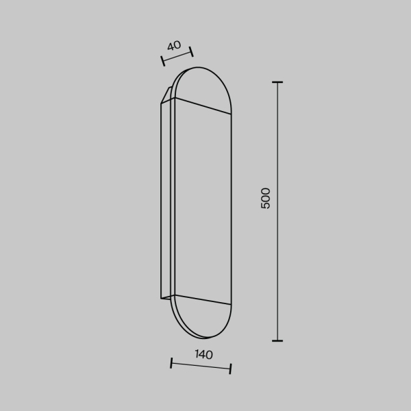 Настенный светильник MODESTYLE MS.215.500 BS