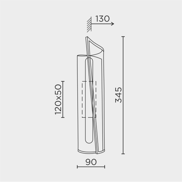 Настенный светильник LED4U L6298-01 GR