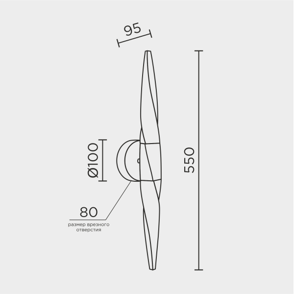 Настенный светильник MODELUX ML.510.02 BS