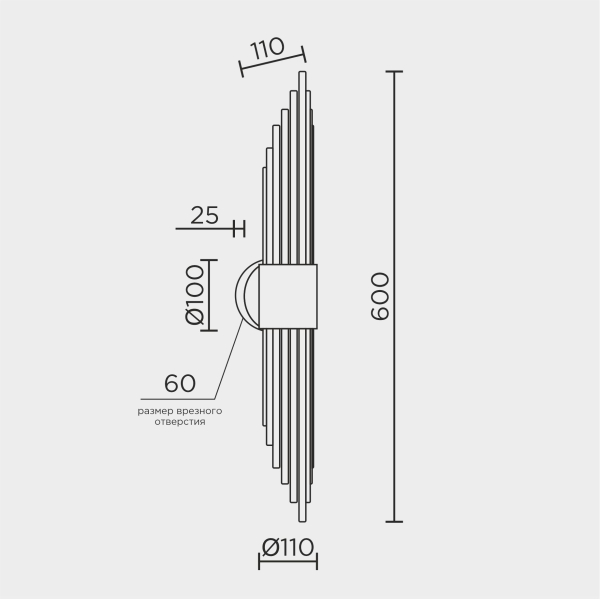 Настенный светильник MODELUX ML.516.02 CR