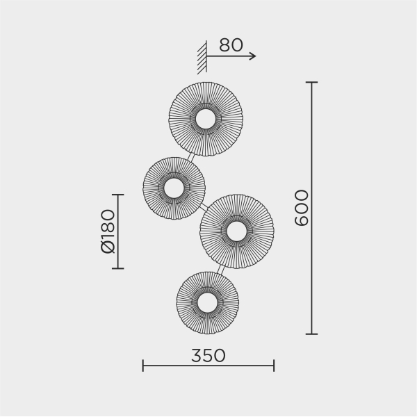 Настенный светильник MODESTYLE MS.1503.04