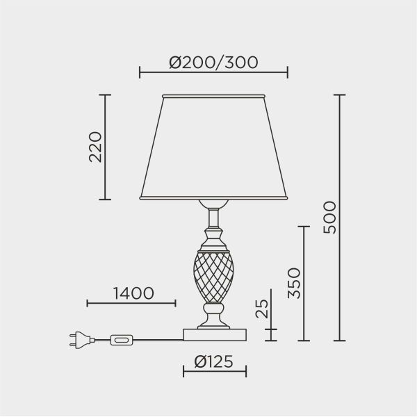 Настольный светильник MODELUX ML.5504.01TL GD
