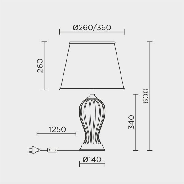 Настольный светильник MODELUX ML.6055.01TL WH