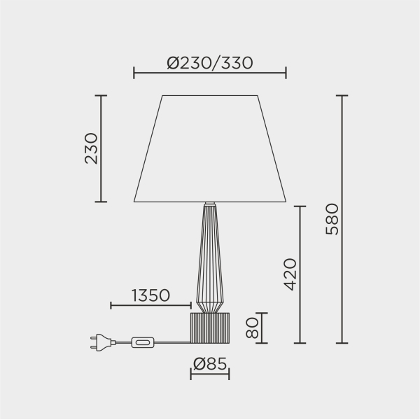 Настольный светильник MODELUX ML.5508.01TL CR
