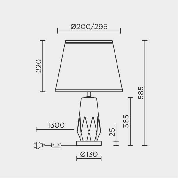Настольный светильник MODELUX ML.6174.01TL BL