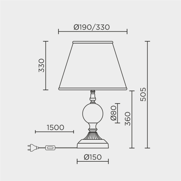 Настольный светильник LED4U L9923 AB