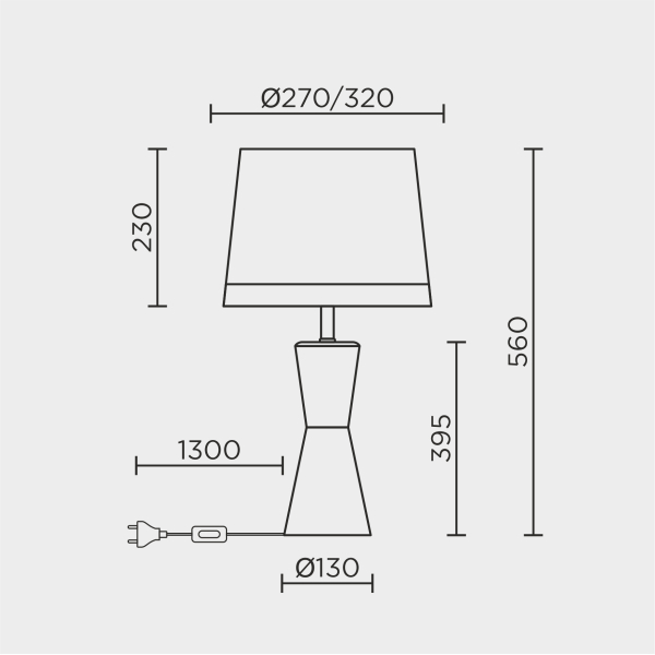 Настольный светильник MODELUX ML.6104.01TL BS-BK