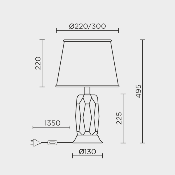 Настольный светильник MODELUX ML.6114.01TL BK