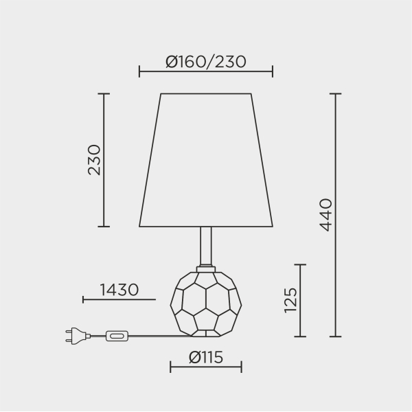Настольный светильник MODELUX ML.6102.01TL