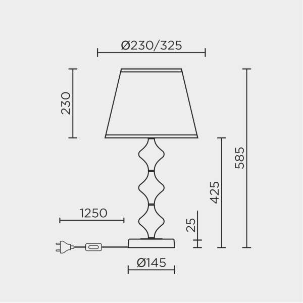 Настольный светильник MODELUX ML.6105.01TL BK