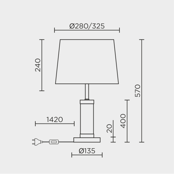 Настольный светильник MODELUX ML.5502.01TL BS