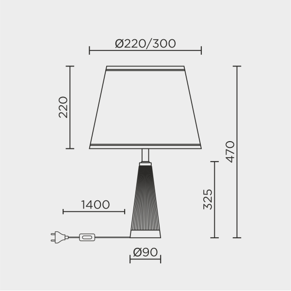 Настольный светильник MODELUX ML.5509.01TL CR