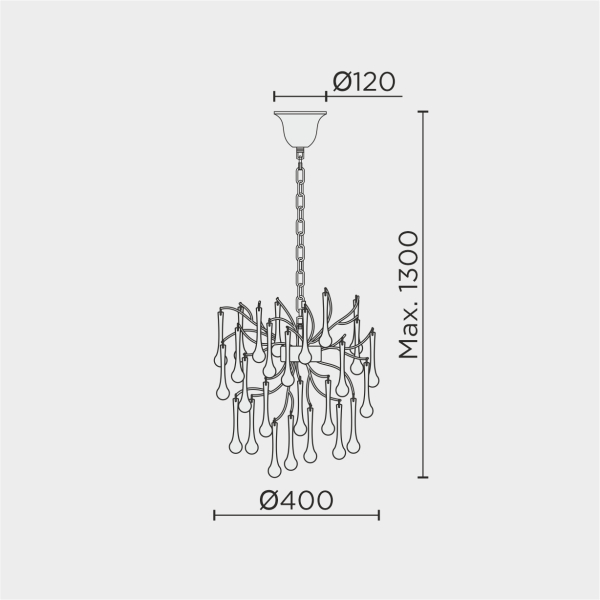 Подвесная люстра MODESTYLE MS.2105.400 SL