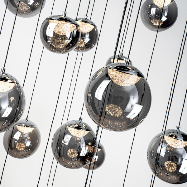 Подвесная люстра MODELUX ML.2338.25 BK-CR