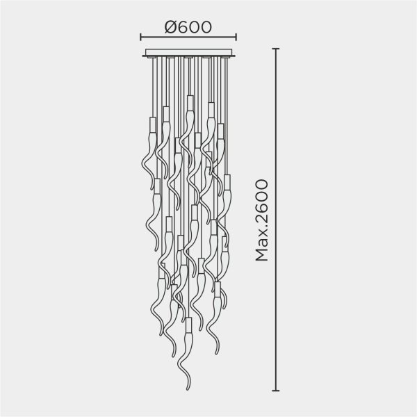 Подвесная люстра MODESTYLE MS.89135.21 CR