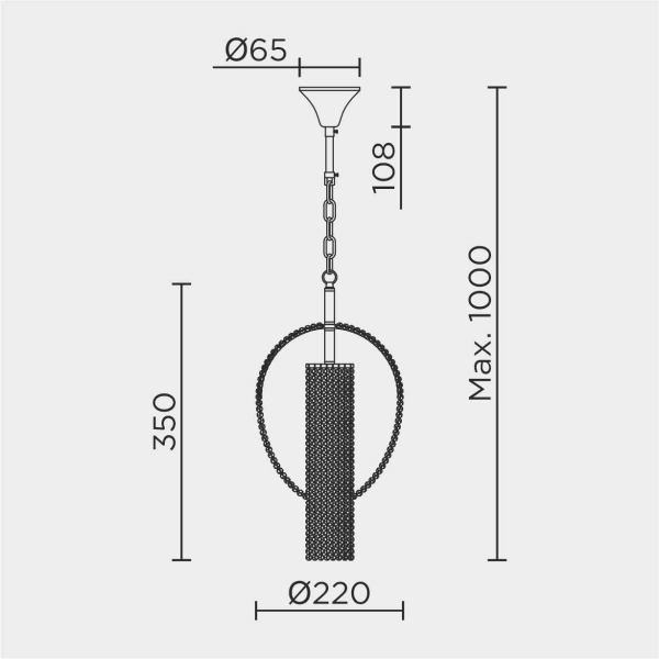 Подвесная люстра MODELUX ML.317.1 BS