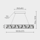 Подвесная люстра MODELUX premium ML.6988.1000P GD