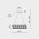 Подвесная люстра MODELUX ML.335.400 GD