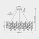 Подвесная люстра MODESTYLE MS.2290.12 GD