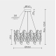 Подвесная люстра MODESTYLE MS.2290.8R GD