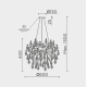 Подвесная люстра MODESTYLE MS.2118.600 BS