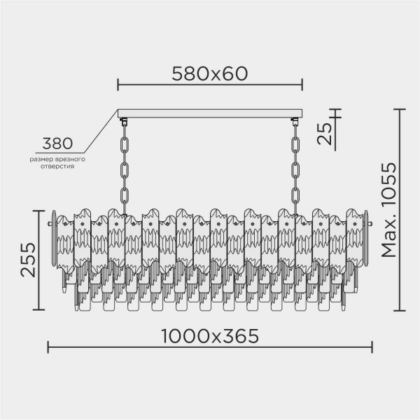 Подвесная люстра MODELUX ML.7083.13 GD