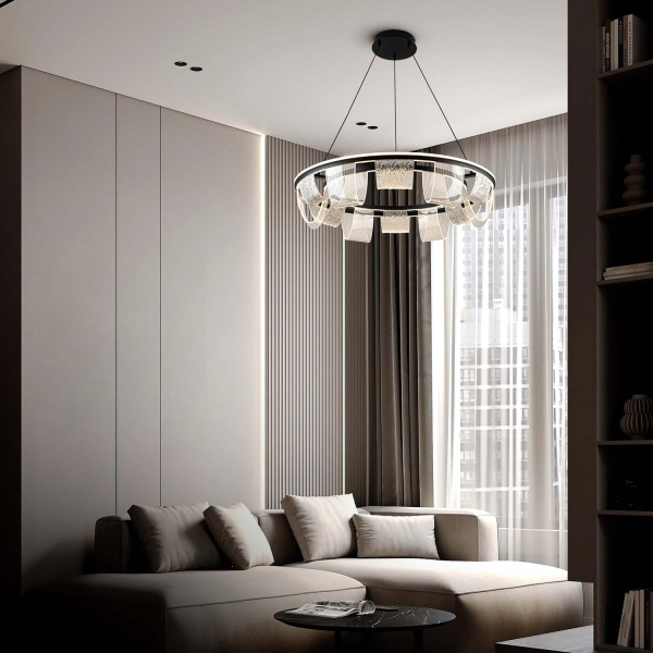 Подвесной cветильник LED4U L7706-800 BK