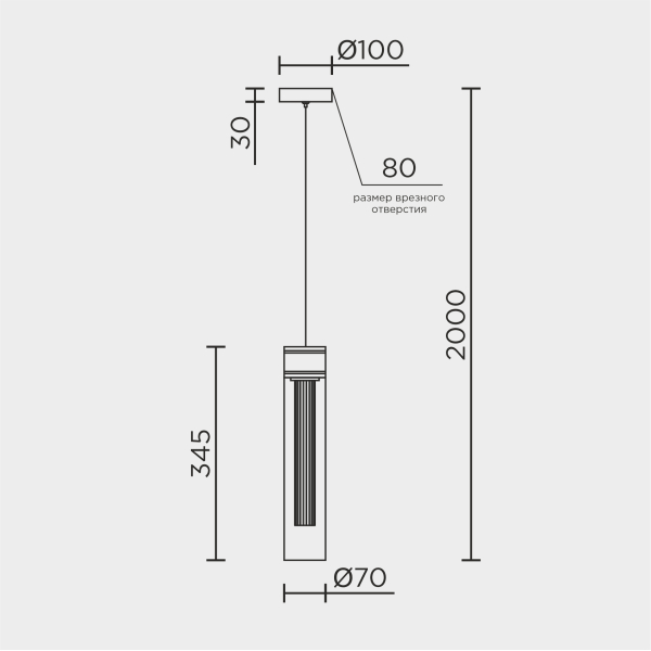 Подвесной светильник MODELUX ML.88940.1 CR