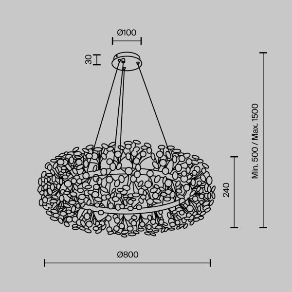 Подвесной светильник MODESTYLE MS.9029.20 CR