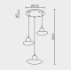 Подвесной светильник MODESTYLE MS.2326.3 BK