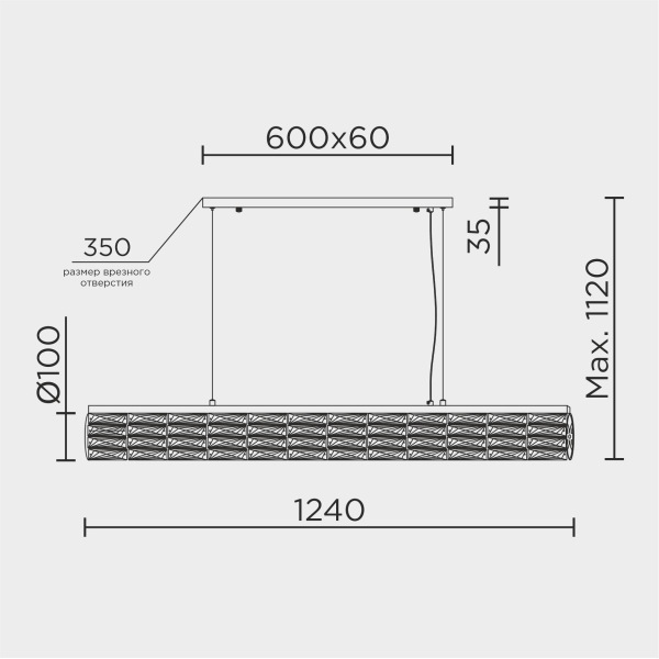 Подвесной светильник MODELUX ML.342.1240 GD