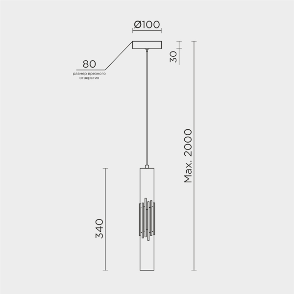 Подвесной светильник MODELUX ML.88987.1 GD