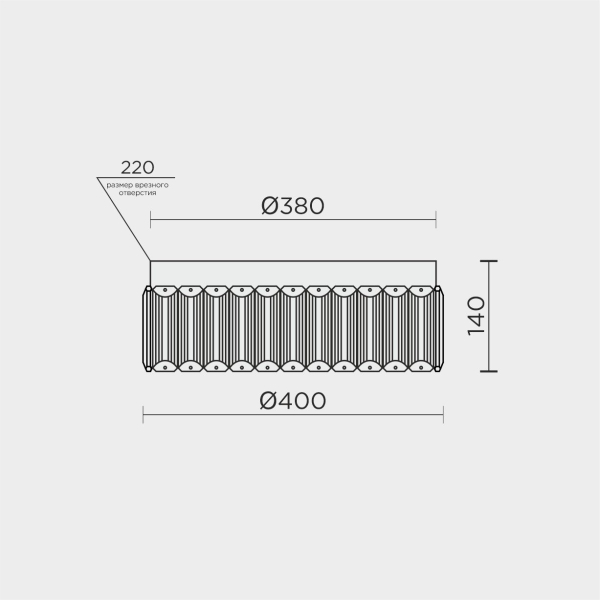 Потолочный светильник MODELUX ML.2305.400 CR
