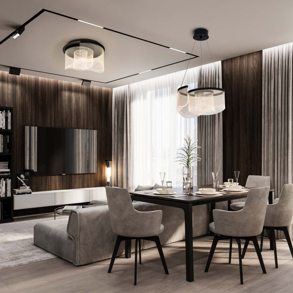 Потолочный светильник MODESTYLE MS.8041.480 BK