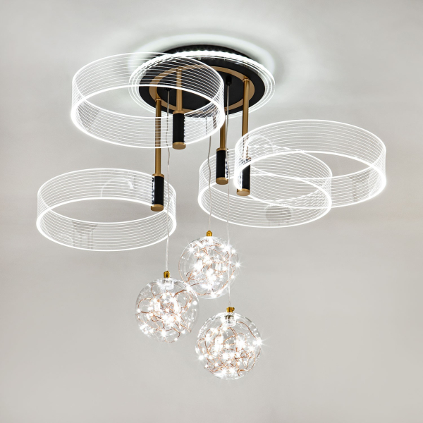 Потолочный светильник LED4U L1040-750 BK