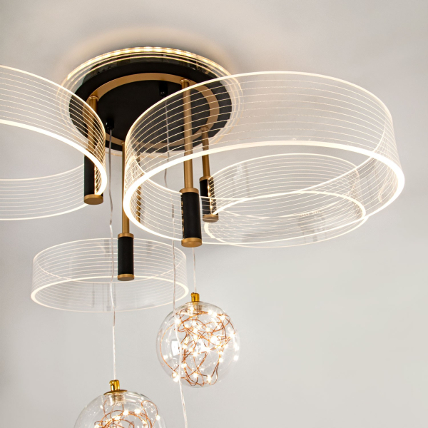 Потолочный светильник LED4U L1040-750 BK