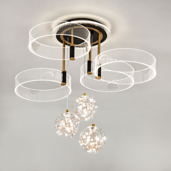 Потолочный светильник LED4U L1040-750 BK