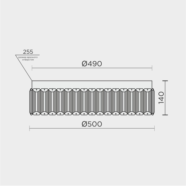 Потолочный светильник MODELUX ML.2305.500 GD