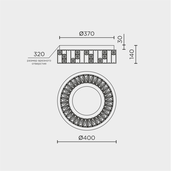 Потолочный светильник MODELUX ML.2400.400 CR