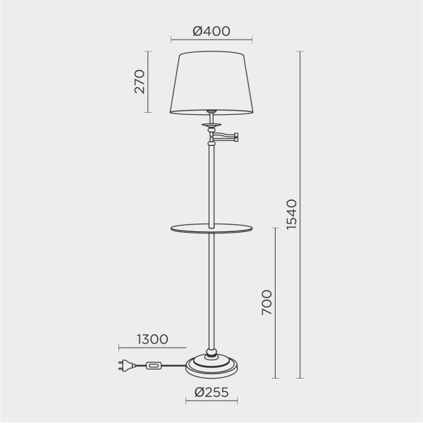 Напольный светильник MODEMODERN MD.8024.01FL