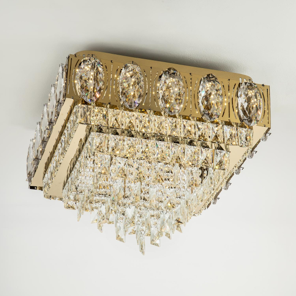 Потолочная люстра LED4U L9438-500-500 GD с функцией УД