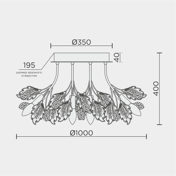 Потолочная люстра MODELUX ML.6869.1000 CR