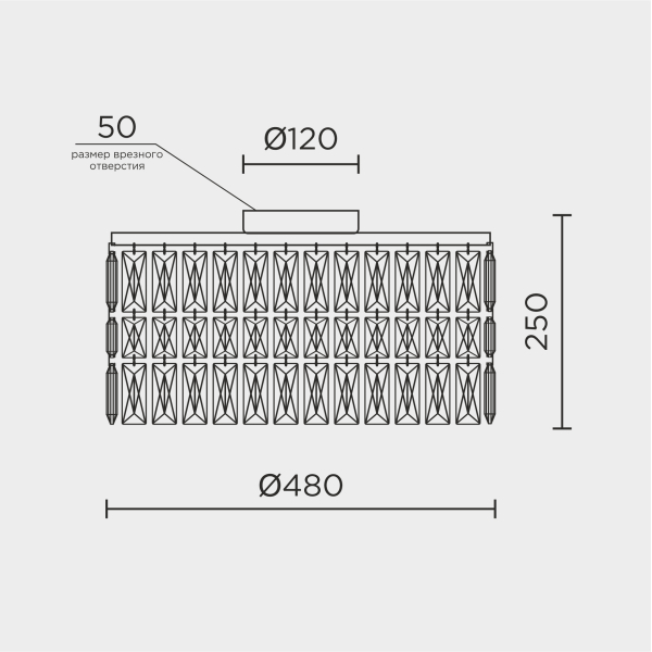 Потолочная люстра MODELUX ML.90344.7 GD