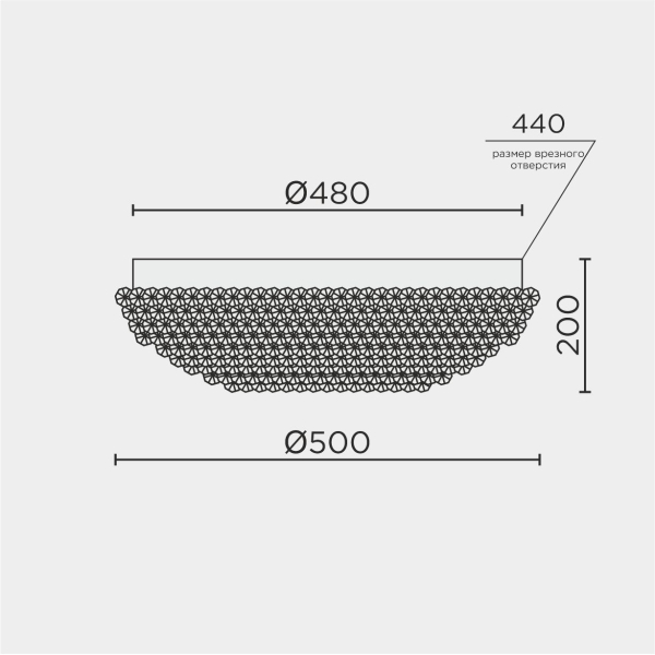 Потолочная люстра MODELUX ML.2320.500 CR
